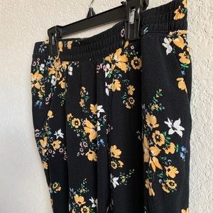 H&M Floral Joggers